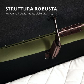 HOMCOM  Πάγκος Οβάλ Δοχείο 72L με Ανασηκώμενο Καπάκι, από Ύφασμα Βε...