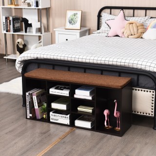 Costway Πολυλειτουργικό Καθιστικό Παπουτσιών με Χώρο Αποθήκευσης HW...