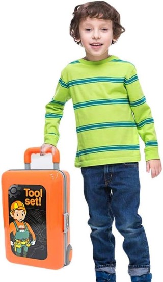 BAKAJI Πτυσσόμενο Εργαλειοφόρο Καρότσι Παιχνίδι για Παιδιά - Ιδέα Δ...