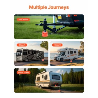 VEVOR Μπλοκ Ανύψωσης Τροχόσπιτου 8 Υψος 2000 lbs με 2 Πλατφόρμες ZX...