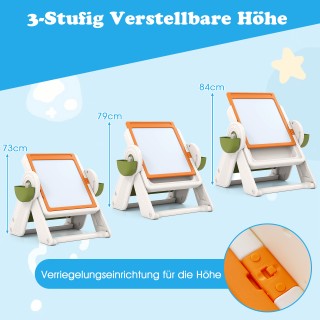 Costway Πολυλειτουργικό Σετ Τραπεζιού & Καβαλέτου 6 σε 1 με Αναστρέ...