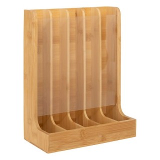 Βάση για Κάψουλες Εspresso - 70 θέσεις | Μπαμπού & Πλαστικό 23 x 11...