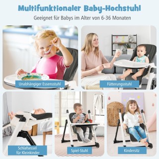 Costway Πολυλειτουργική Καρέκλα Φαγητού για Μωρά και Νήπια: Αναδιπ... Costway Πολυλειτουργική Καρέκλα Φαγητού για Μωρά και Νήπια: Αναδιπ...