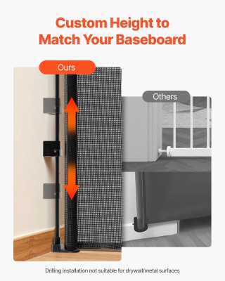 VEVOR Ανασυρόμενη Βρεφική Πύλη Ασφαλείας 1450x980mm με Ενισχυμένα Ά... VEVOR Ανασυρόμενη Βρεφική Πύλη Ασφαλείας 1450x980mm με Ενισχυμένα Ά...