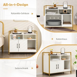 Κρυφό Ντουλάπι Γάτας με Εξαερισμό και Χώρο Αποθήκευσης 89 x 45 x 74... Κρυφό Ντουλάπι Γάτας με Εξαερισμό και Χώρο Αποθήκευσης 89 x 45 x 74...