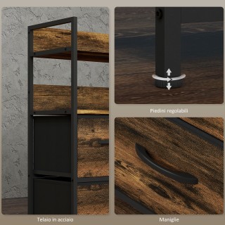 HOMCOM Συρταριέρα με 7 Αφαιρούμενα Συρτάρια και 2 Ράφια Βιομηχανικο... HOMCOM Συρταριέρα με 7 Αφαιρούμενα Συρτάρια και 2 Ράφια Βιομηχανικο...