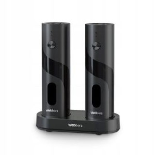 WEBBER Σετ 2 Τεμαχίων Ηλεκτρικός Μύλος Αλατιού και Πιπεριού Επαναφο...