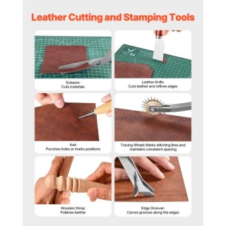 VEVOR Σετ Εργαλείων Δερματοτεχνίας 72 Τεμαχίων PGGJTZPGGJB7X3WXJV0