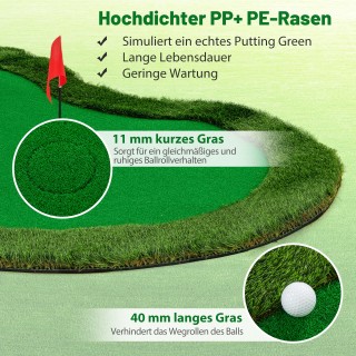 Costway Επαγγελματικό Σετ Εξάσκησης Γκολφ με Τρεις Οπές και Μπάλες ... Costway Επαγγελματικό Σετ Εξάσκησης Γκολφ με Τρεις Οπές και Μπάλες ...