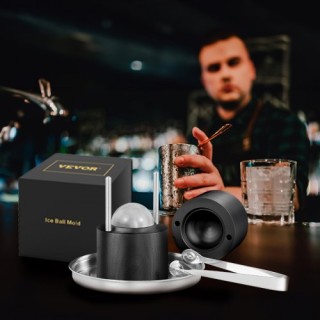 Πρέσα Πάγου VEVOR 2.4, Κατασκευαστής Σφαιρών Πάγου, Μαύρο  BQYJHSLC...