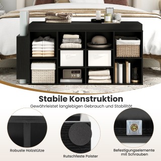 Costway Μαύρο Παγκάκι Παπουτσιών με Θήκη Ομπρέλας & Επενδεδυμένο Κά... Costway Μαύρο Παγκάκι Παπουτσιών με Θήκη Ομπρέλας & Επενδεδυμένο Κά...