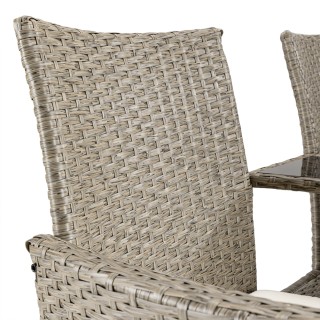 BAKAJI  Καναπές Πάγκος Κήπου Κρέμα από Πολυρατάν Παγκάκι Καναπεδάκι...