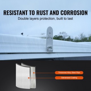 Ράφι Οροφής Βαν VEVOR, 3 Μπάρες, Χωρητικότητα 340 kg, Ρυθμιζόμενο Μ...