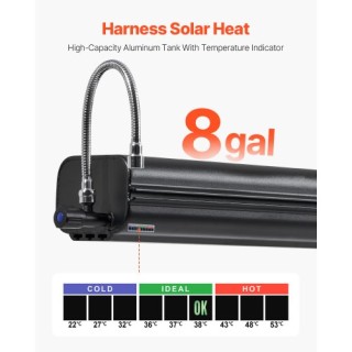 VEVOR  8 Γαλ Δεξαμενή Νερού Οροφής με Προστατευτικό Πάνελ  CDJSXZTK...