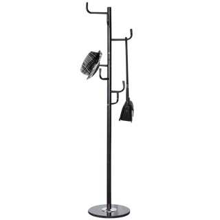 BAKAJI  Μεταλλική Κρεμάστρα Ρούχων με 6 Γάντζους Χρώμα Μαύρο 38x38x...