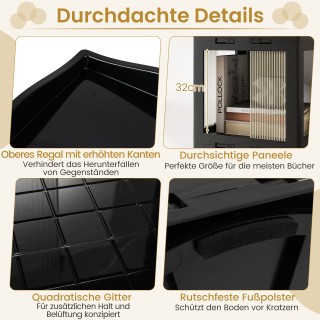 Costway Περιστρεφόμενη Βιβλιοθήκη 3 Επιπέδων με Αντιολισθητικά Πόδι... Costway Περιστρεφόμενη Βιβλιοθήκη 3 Επιπέδων με Αντιολισθητικά Πόδι...