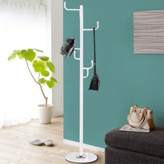 BAKAJI Κρεμάστρα Μεταλλική με 6 Γάντζους Χρώμα Λευκό 38x38x176 02... BAKAJI Κρεμάστρα Μεταλλική με 6 Γάντζους Χρώμα Λευκό 38x38x176 02...