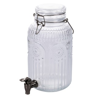 Galileo Γυάλινος διανεμητής ποτών με καπάκι και βρύση 3,8 λίτρων SC... Galileo Γυάλινος διανεμητής ποτών με καπάκι και βρύση 3,8 λίτρων SC...