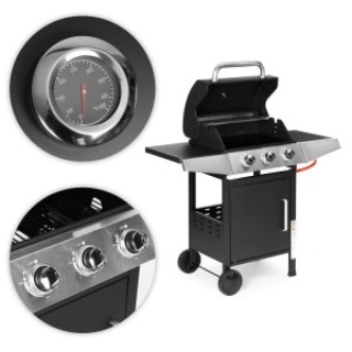 Multistore Ψησταριά Υγραερίου 10.2 kW με 3 Καυστήρες, Θερμόμετρο & ...