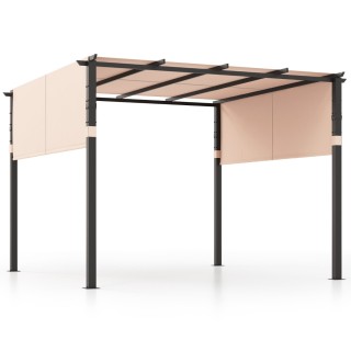 Costway Μεταλλική Πέργκολα Εξωτερικού Χώρου 3,05x3,05m με Ρυθμιζόμε...