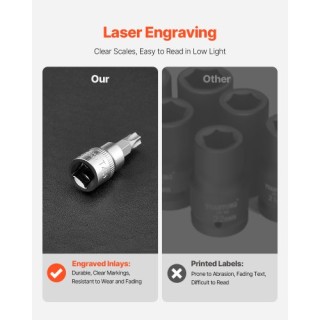 VEVOR Σετ Καρυδάκια 107 Τεμαχίων SAE & Metric Hex/Torx/E-Torx/Tampe... VEVOR Σετ Καρυδάκια 107 Τεμαχίων SAE & Metric Hex/Torx/E-Torx/Tampe...