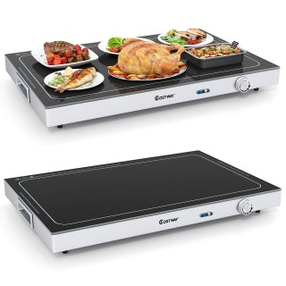 Costway Ηλεκτρικός Δίσκος Διατήρησης Θερμότητας 50 x 29 cm για Μπου...