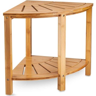 BAKAJI Γωνιακό Τραπεζάκι Μπάνιου Μπαμπού Ράφι Σκαμπό Γωνίας 2 Επιπέ... BAKAJI Γωνιακό Τραπεζάκι Μπάνιου Μπαμπού Ράφι Σκαμπό Γωνίας 2 Επιπέ...