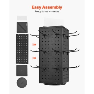 VEVOR Περιστρεφόμενη Τετράπλευρη Βάση Προβολής με 24 Γάντζους ZMXZS...