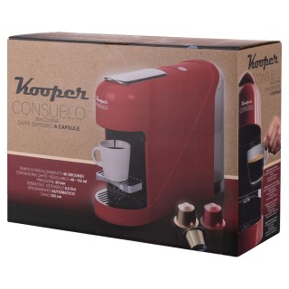 Kooper Κάψουλα καφετιέρας εσπρέσο κόκκινη 1400 W Consuelo Kooper 59...