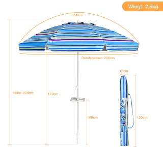 Costway Φορητή Ομπρέλα Παραλίας με UPF50+ Αντηλιακή Προστασία - Αν... Costway Φορητή Ομπρέλα Παραλίας με UPF50+ Αντηλιακή Προστασία - Αν...