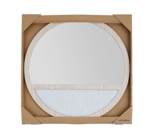 Ostaria Καθρέφτης mdf Sherpa Otawa Φυσικός με Κράφτ Κουτί -36804