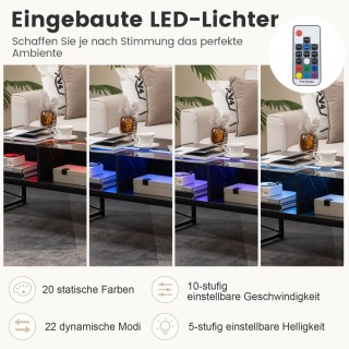 Costway Πολυλειτουργικό Τραπεζάκι LED με Ρυθμιζόμενο Φωτισμό και Απ... Costway Πολυλειτουργικό Τραπεζάκι LED με Ρυθμιζόμενο Φωτισμό και Απ...