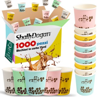 Shally Dogan 1000 Ποτήρια Καφέ Μιας Χρήσης με Σχέδιο Rainbow 75ml Α... Shally Dogan 1000 Ποτήρια Καφέ Μιας Χρήσης με Σχέδιο Rainbow 75ml Α...