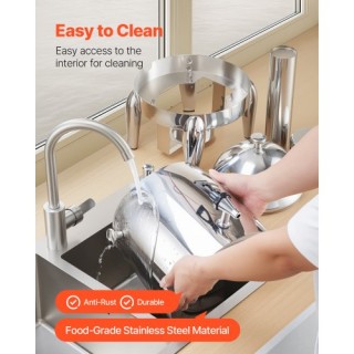 VEVOR Διανομέας Ποτών Ανοξείδωτος Χάλυβας 12L για Ζεστά & Κρύα Ροφή...