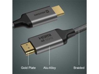 SWISSTEN Καλώδιο HDMI 3 μέτρα σε HDMI 4K 60Hz 8595217484641