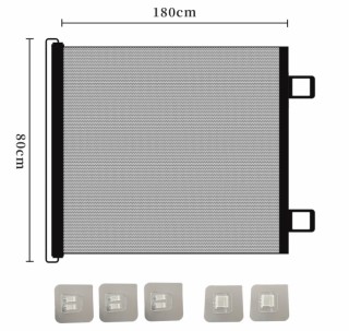 Verk Group Πόρτα Ασφαλείας 80x180 cm για Κατοικίδια & Προστασία Χώρ...
