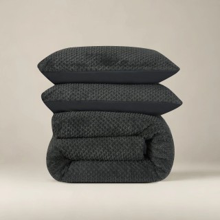 Παπλωματοθήκη Teddy Fur  Χρώματος Ανθρακί 240x220cm SLEEPTIME 87205...