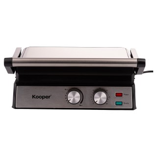 Kooper Ηλεκτρική γκριλιέρα με διπλή σχάρα 2000W άνοιγμα 180 μοιρών ...