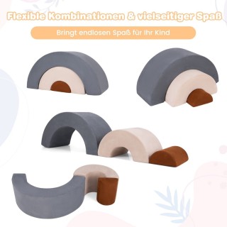 Costway Σετ Αναρρίχησης 3 Τεμαχίων για Παιδιά με Αφαιρούμενο Κάλυμμ...