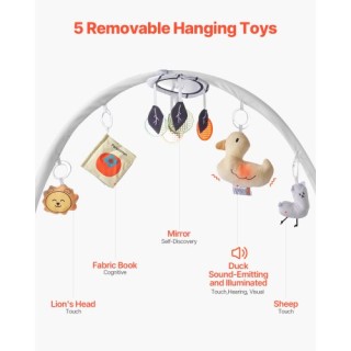 VEVOR Βρεφικό Γυμναστήριο Δραστηριοτήτων με 5 Αισθητηριακά Παιχνίδι...