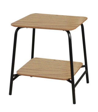 Βοηθητικό Τραπεζάκι Μεταλλικό Μαύρο με Ξύλο 45x45x51 cm Urban Livin... Βοηθητικό Τραπεζάκι Μεταλλικό Μαύρο με Ξύλο 45x45x51 cm Urban Livin...