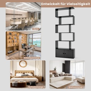 Costway S-σχήματος βιβλιοθήκη με ντουλάπι και γεωμετρικό σχεδιασμό ... Costway S-σχήματος βιβλιοθήκη με ντουλάπι και γεωμετρικό σχεδιασμό ...