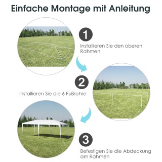 Costway Aδιάβροχη σκηνή παραλίας με σχοινιά 3 x 6 x 2,6m Λευκό OP70089 Costway Aδιάβροχη σκηνή παραλίας με σχοινιά 3 x 6 x 2,6m Λευκό OP70089