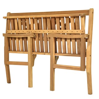 Costway Πτυσσόμενο παγκάκι βεράντας ξύλινο 120 x 56 x 90 εκ φυσικό... Costway Πτυσσόμενο παγκάκι βεράντας ξύλινο 120 x 56 x 90 εκ φυσικό...