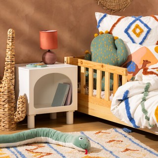 Ξύλινο Παιδικό Κομοδίνο με 1 Ράφι 40 x 32 x 42 cm Λευκό 205819 Atmo... Ξύλινο Παιδικό Κομοδίνο με 1 Ράφι 40 x 32 x 42 cm Λευκό 205819 Atmo...