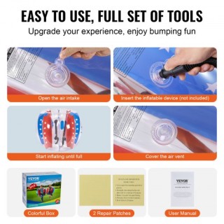 VEVOR Φουσκωτές Μπάλες Σύγκρουσης 2-Pack, 1.2M για Παιδιά & Εφήβους...