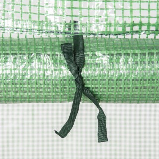 Outsunny Κάθετο Θερμοκήπιο με 4 Ράφια Ατσάλι και PE Σκούρο Πράσινο,...