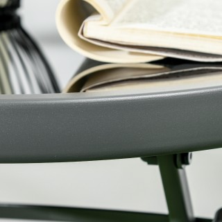 Outsunny σετ κήπου 3 τεμαχίων με 2 καρέκλες 53,5x64x93 cm και τραπε...