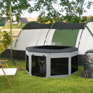 Παρκοκρέβατο PawHut για σκύλους και γάτες με 7 παράθυρα και 2 εισόδ... Παρκοκρέβατο PawHut για σκύλους και γάτες με 7 παράθυρα και 2 εισόδ...