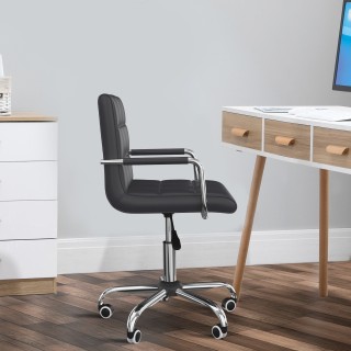 Καρέκλα Γραφείου 52.5 x 54 x 84-99 cm Χρώματος Μαύρο HOMCOM 02-0697 Καρέκλα Γραφείου 52.5 x 54 x 84-99 cm Χρώματος Μαύρο HOMCOM 02-0697